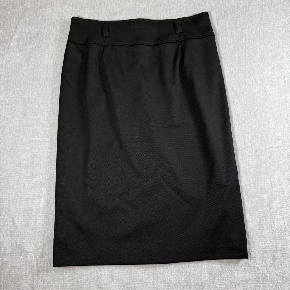 Talbots Womens Black Wool Blend Pencil Skirt Lined Size 14 Career Office